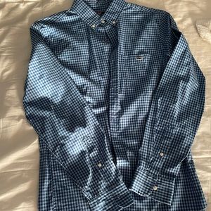 Vineyard Vines Slim Fit Tucker Shirt Blue and White Size Small